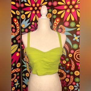 Pacsun Two piece top neon green